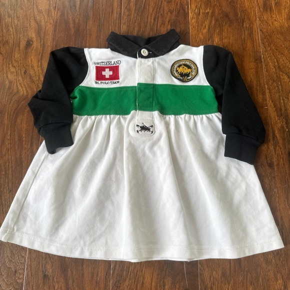Vintage Polo Ralph Lauren Winter Cup Switzerland Polo Dress Size 9 Months - Picture 2 of 5